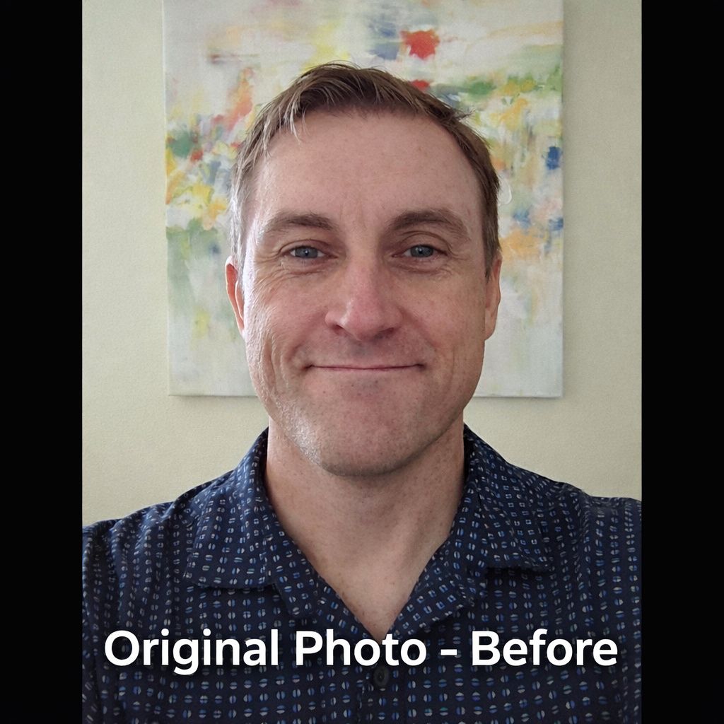 Original photo before AI styling