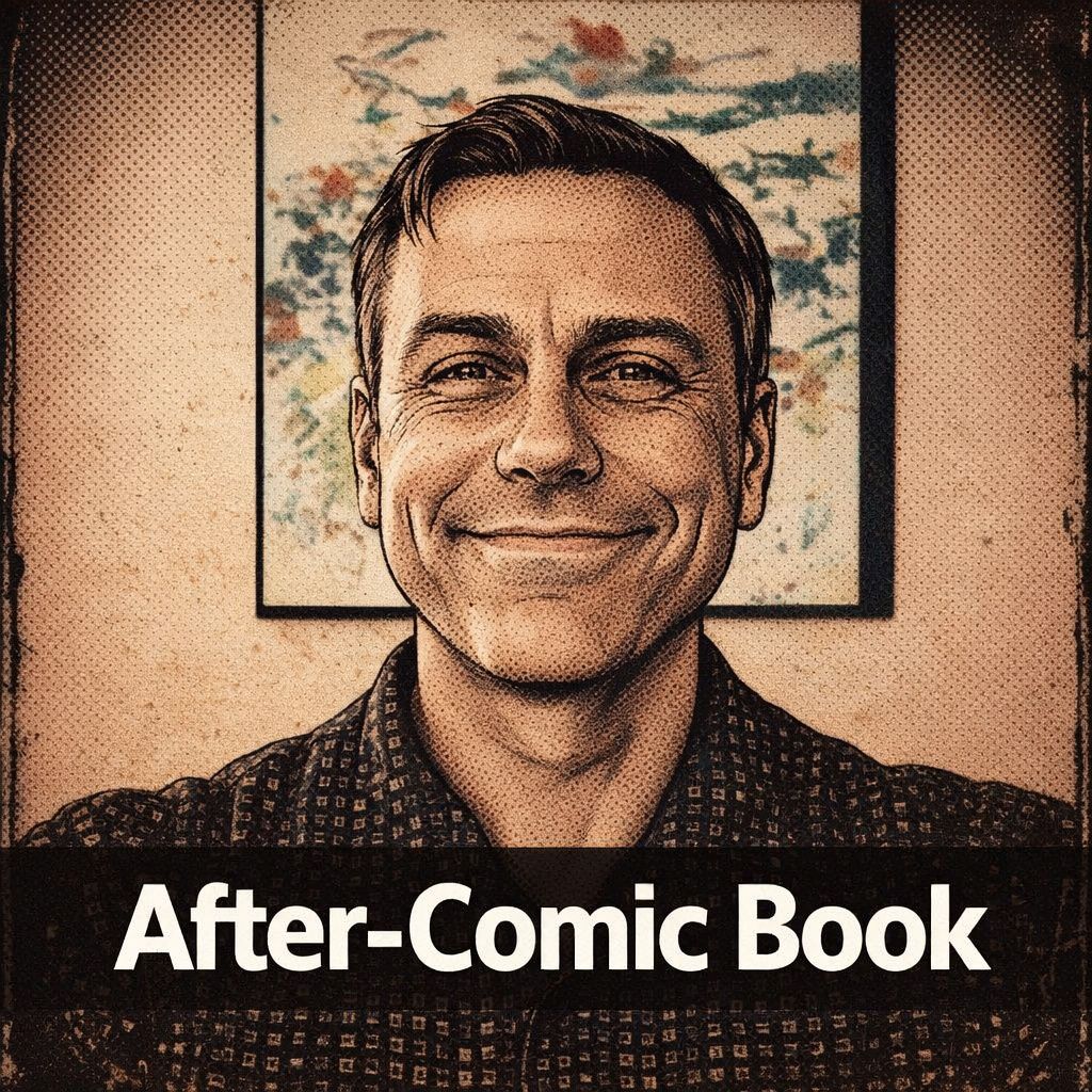 After: comic book / halftone style